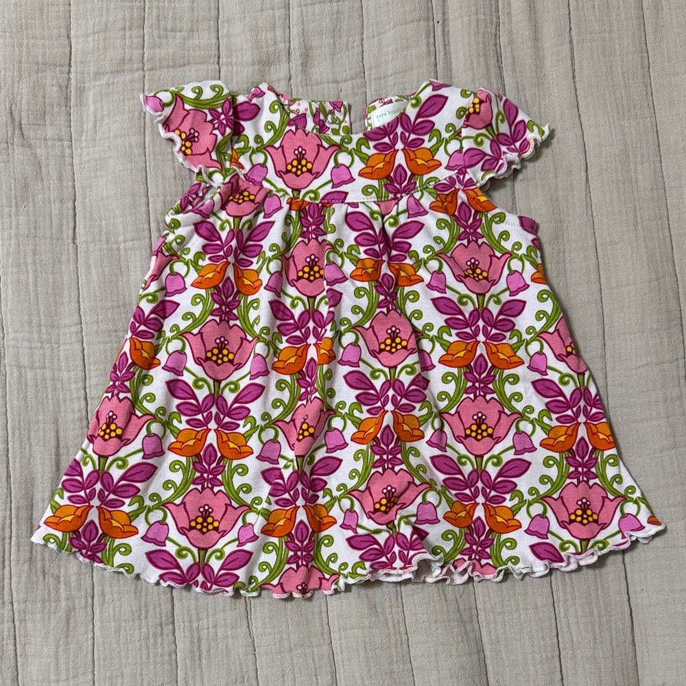 Vera Bradley Pink and Orange Floral Baby Dress